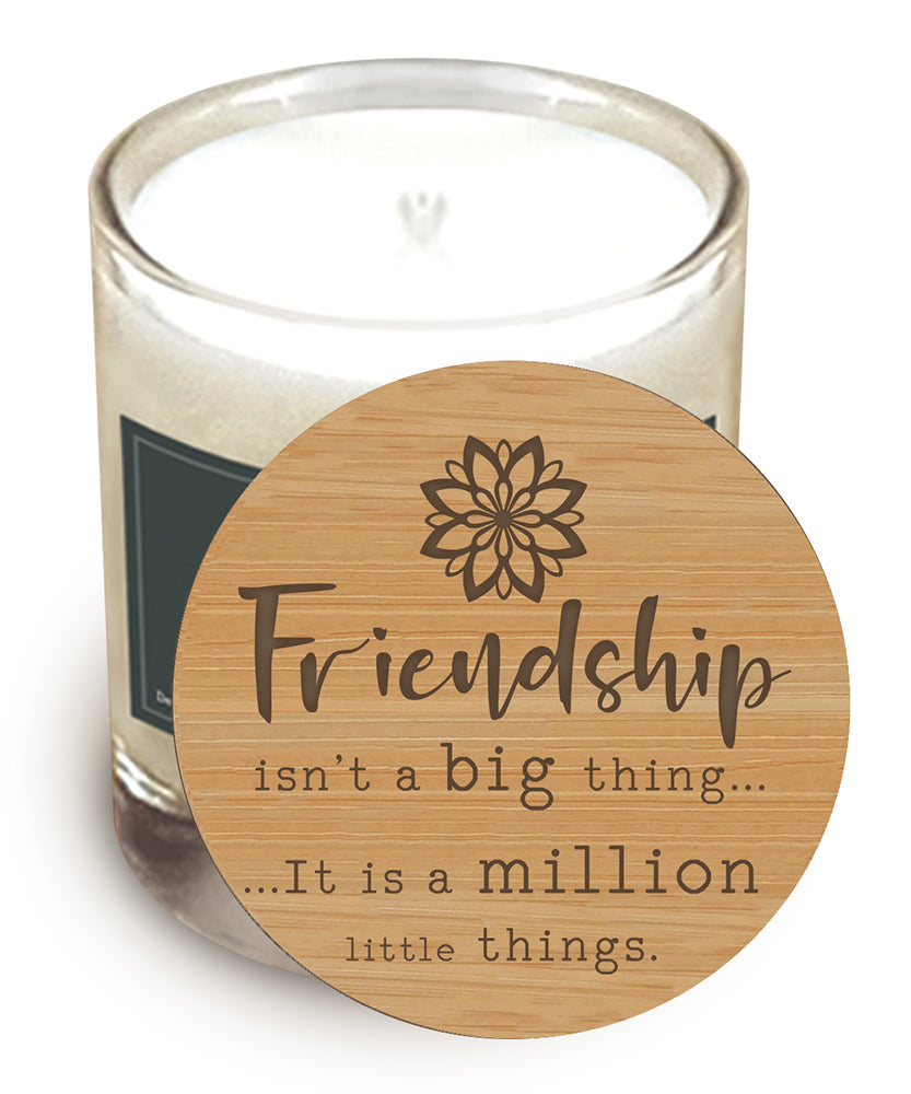 Friendship ...... - Wooden Candle Lid