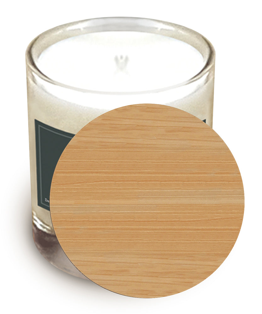 Blank Unprinted Lid - Wooden Candle Lid