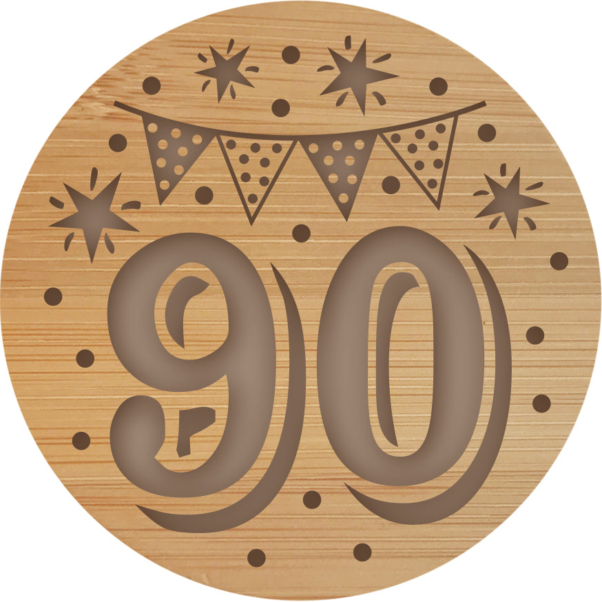 90th - Wooden Candle Lid