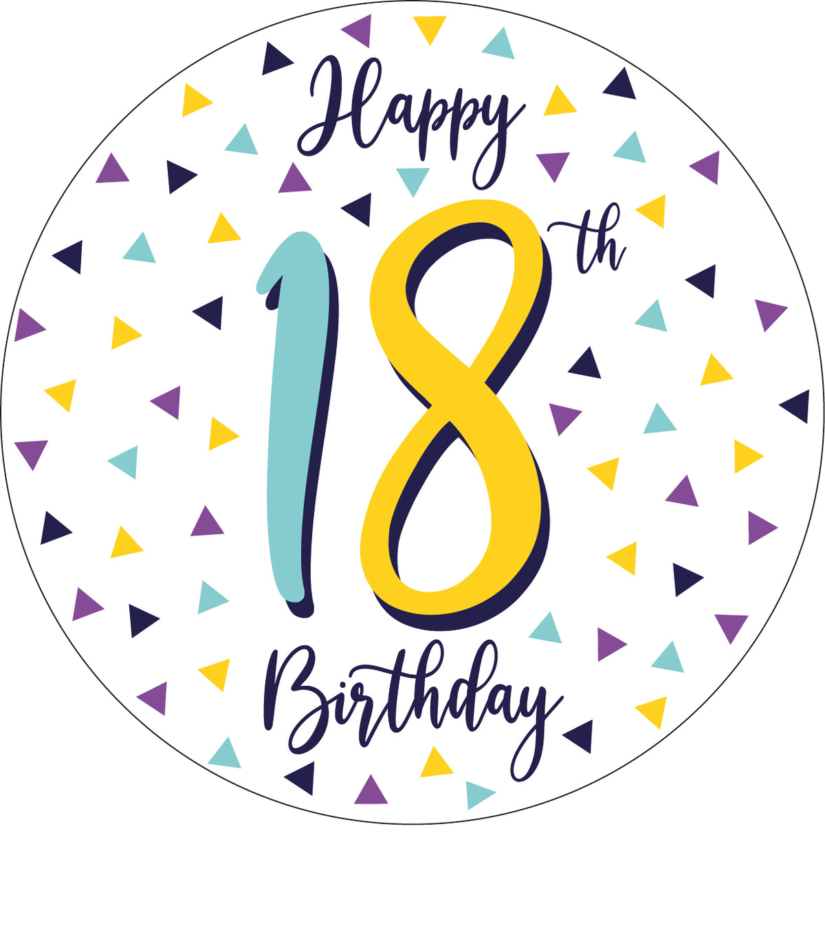Happy 18th Ceramic Coaster - 2026 Design