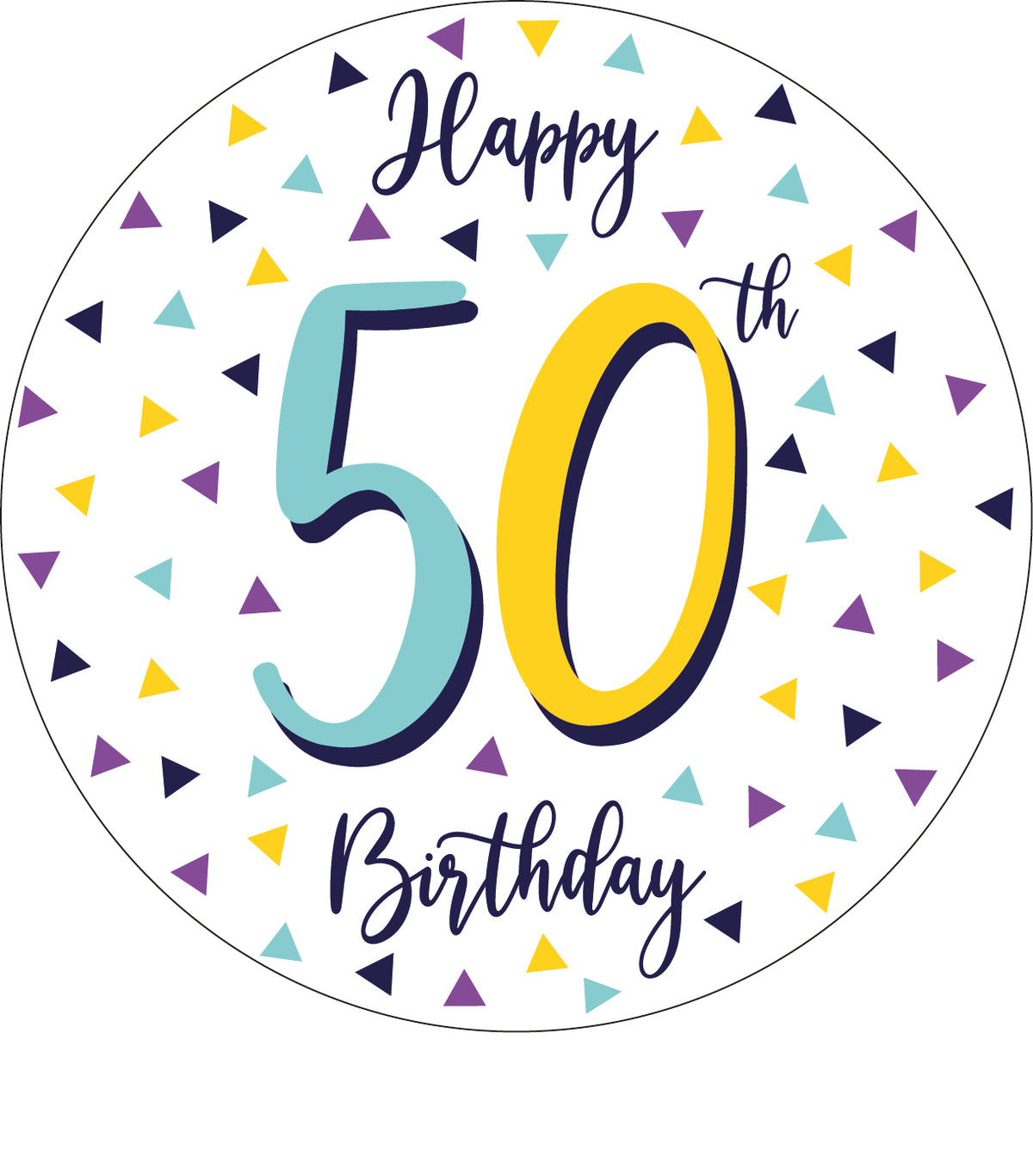 Happy 50th Ceramic Coaster - 2026 Design