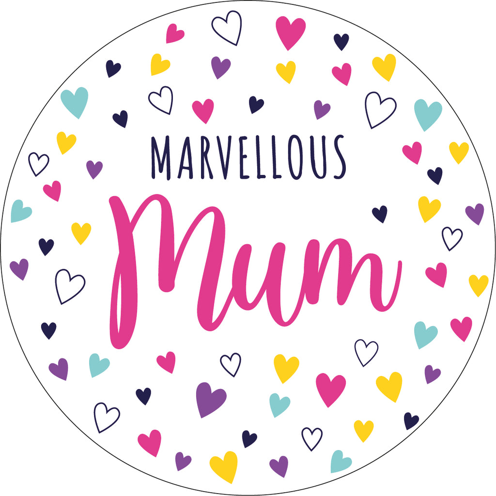 Marvellous Mum Ceramic Coaster - 2026 Design
