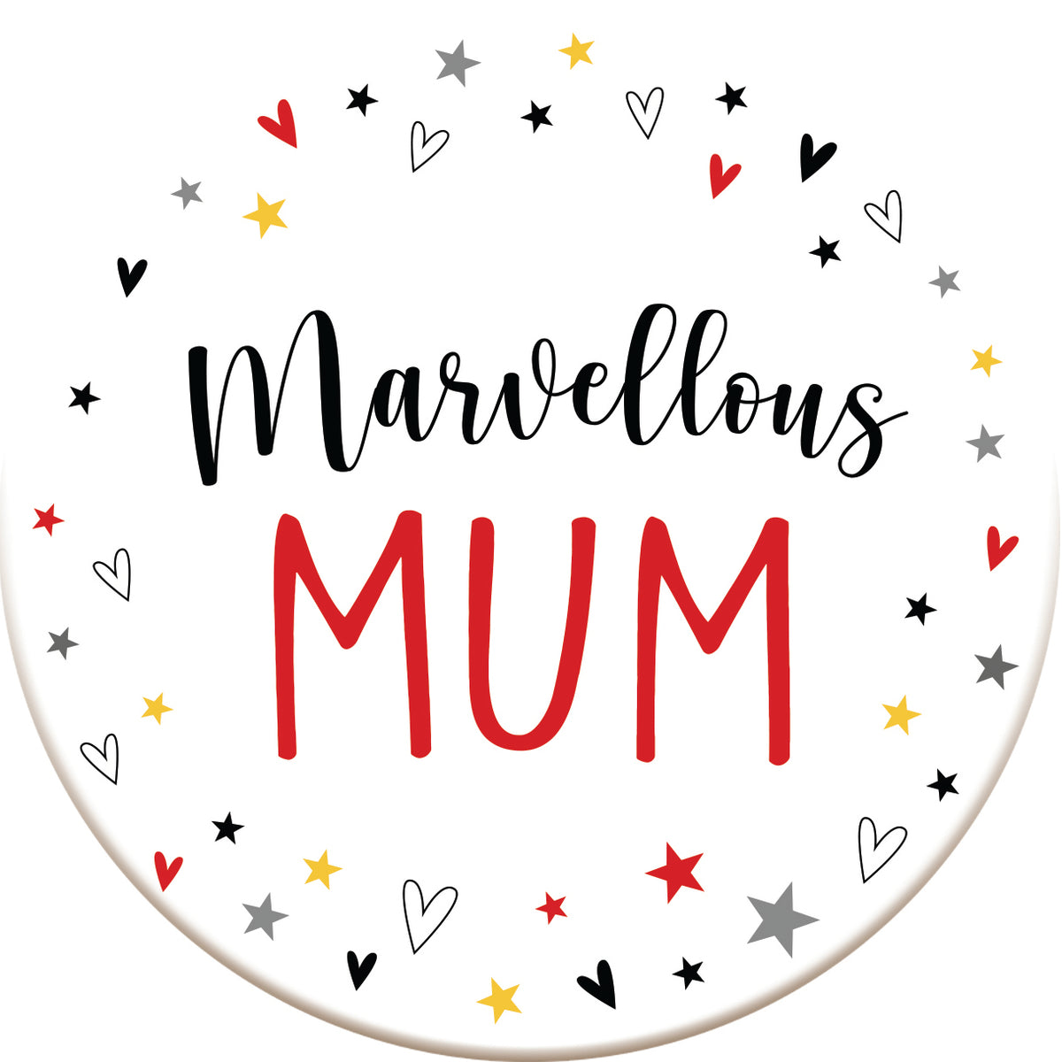 Marvellous Mum Ceramic Coaster - Original Design
