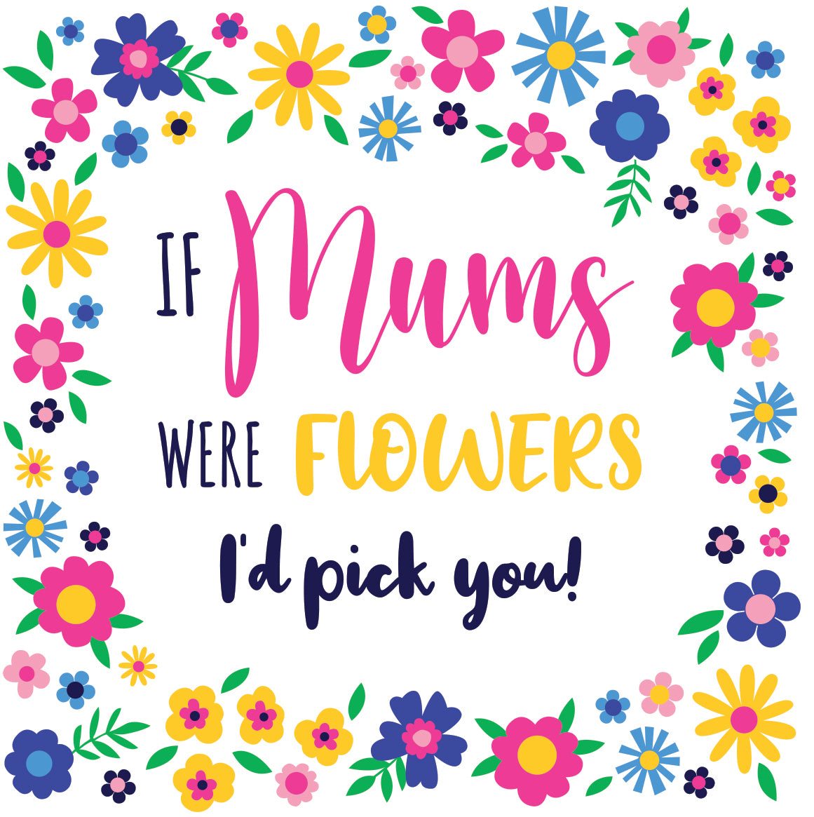 If Mums were Flowers .. Ceramic Coaster - 2026 Design
