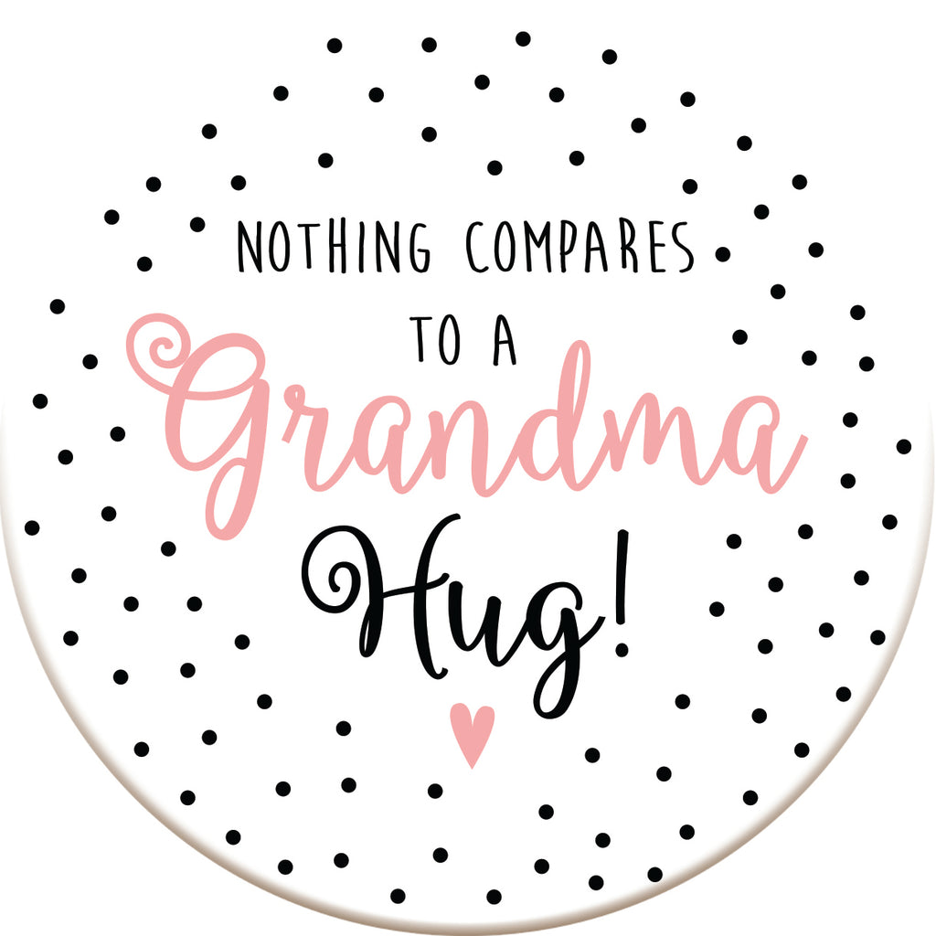 Grandma Hug Ceramic Coaster