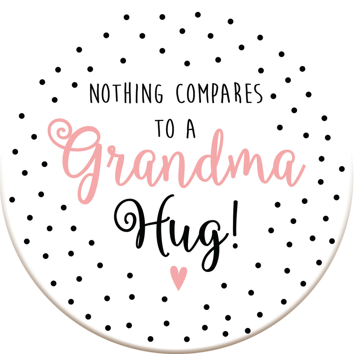 Grandma Hug Ceramic Coaster