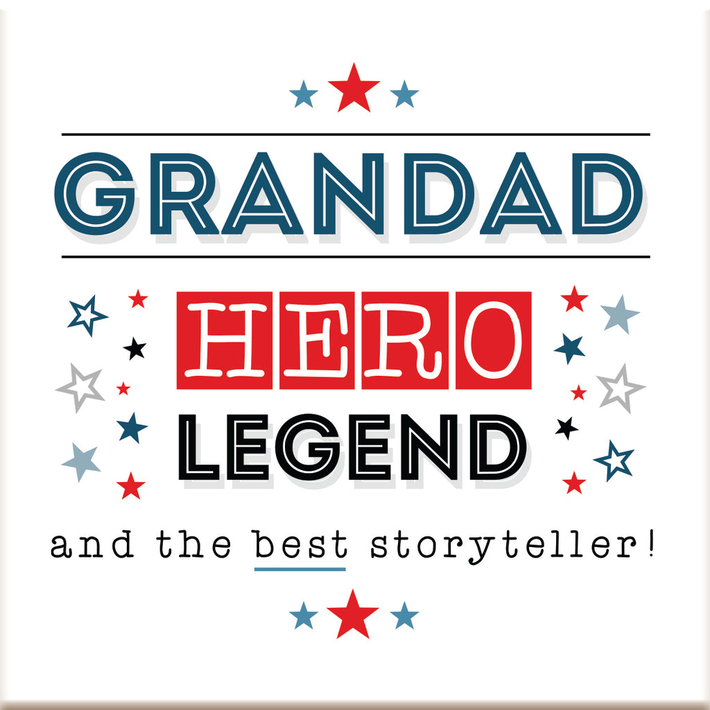 Grandad - Hero Ceramic Coaster