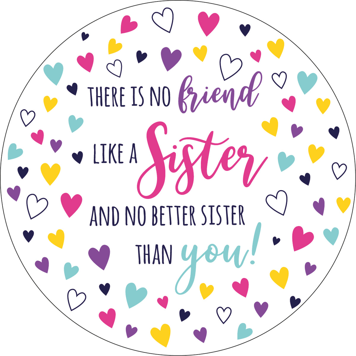 There's No Friend Like a Sister Ceramic Coaster - 2026 Design