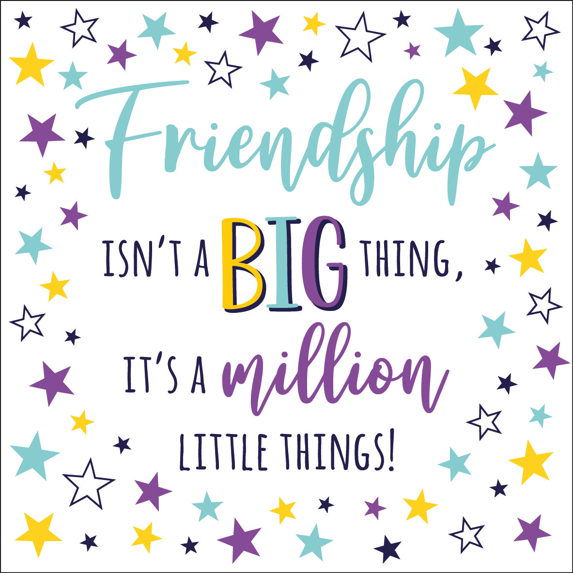 Friendship Isn't a Big Thing .... Ceramic Coaster - 2026 Design