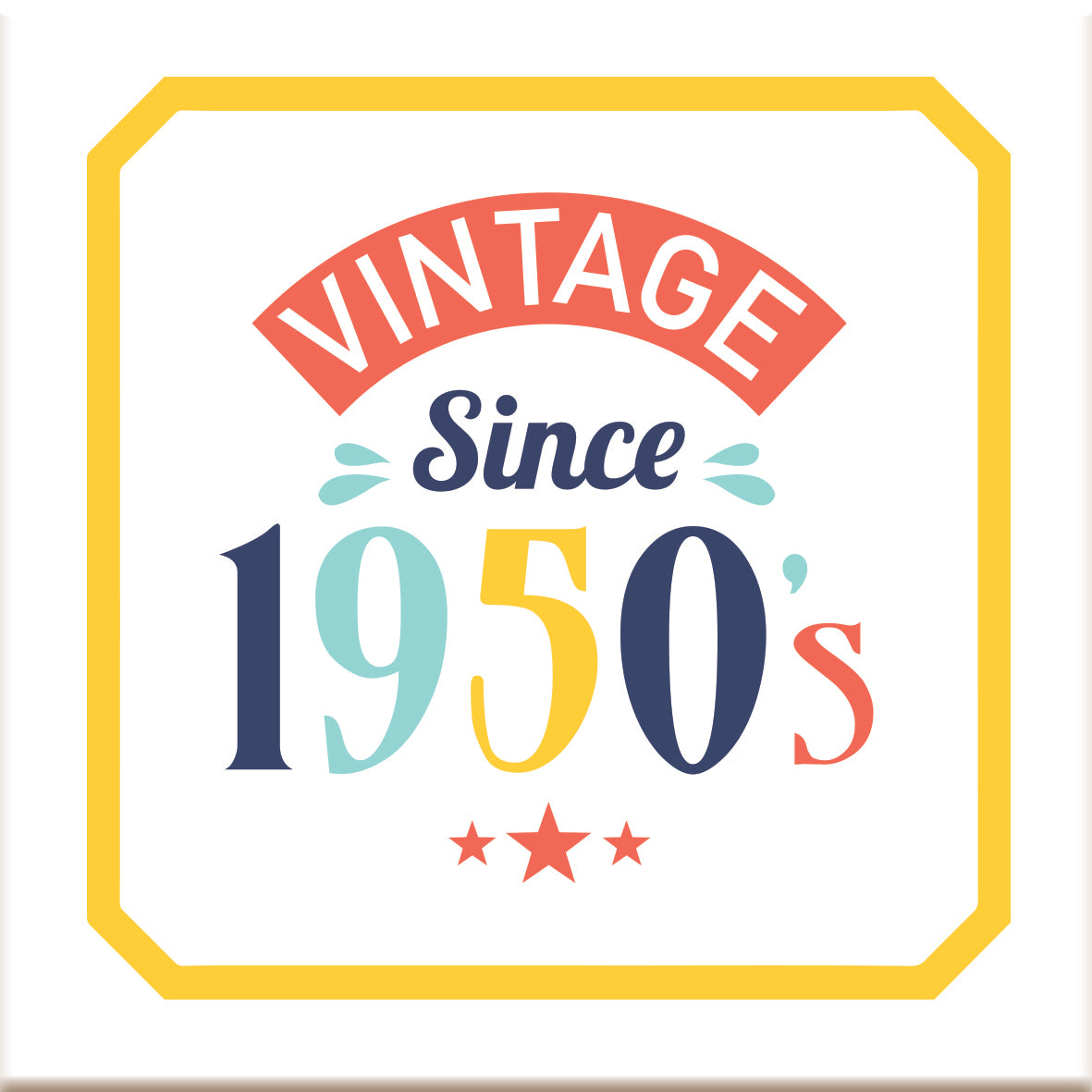 Vintage Since 1950's  Ceramic Coaster