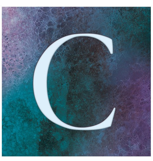 "C" - Alphabet Coaster - Slate