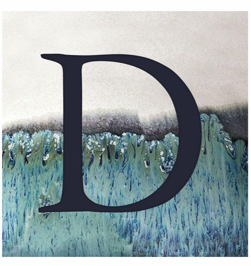 "D" - Alphabet Coaster - Slate