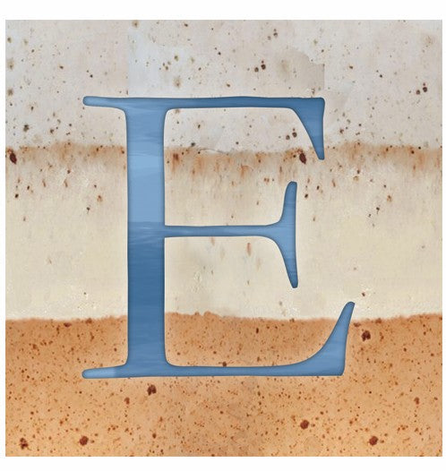 "E" - Alphabet Coaster - Slate