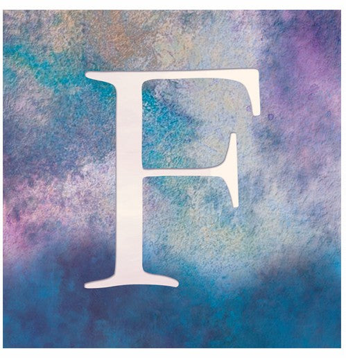 "F" - Alphabet Coaster - Slate