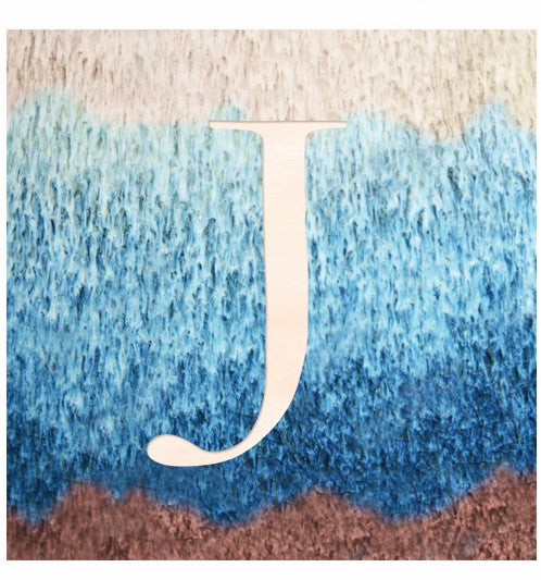 "J" - Alphabet Coaster - Slate
