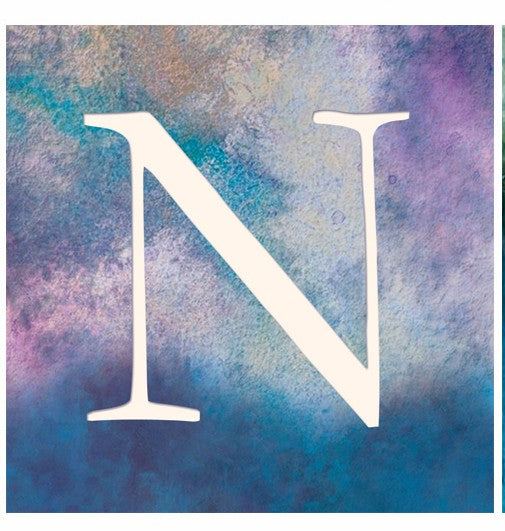"N" - Alphabet Coaster - Slate