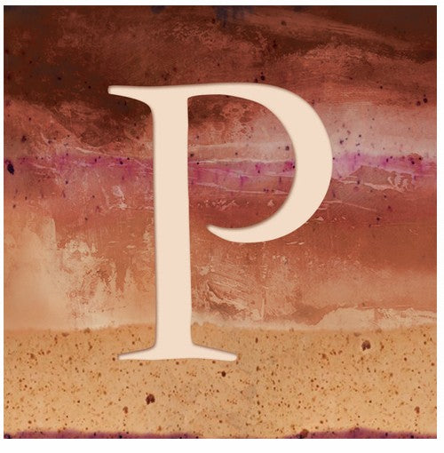 "P" - Alphabet Coaster - Slate
