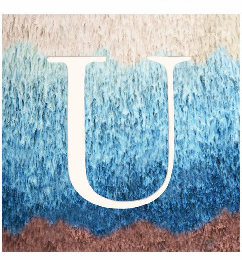 "U" - Alphabet Coaster - Slate