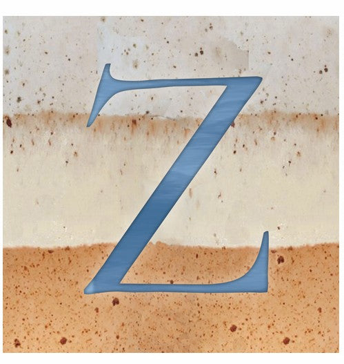 "Z" - Alphabet Coaster - Slate
