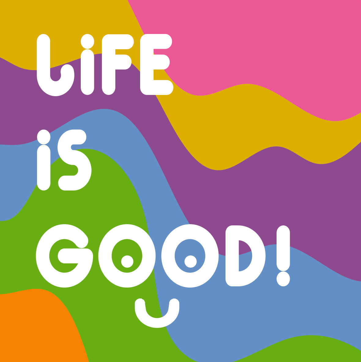 Life is Good Ceramic Coaster