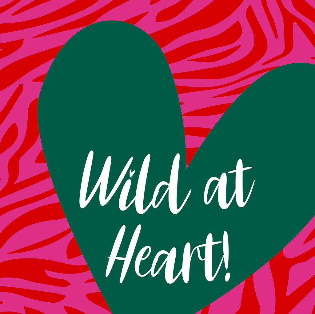 Wild at Heart! Ceramic Coaster