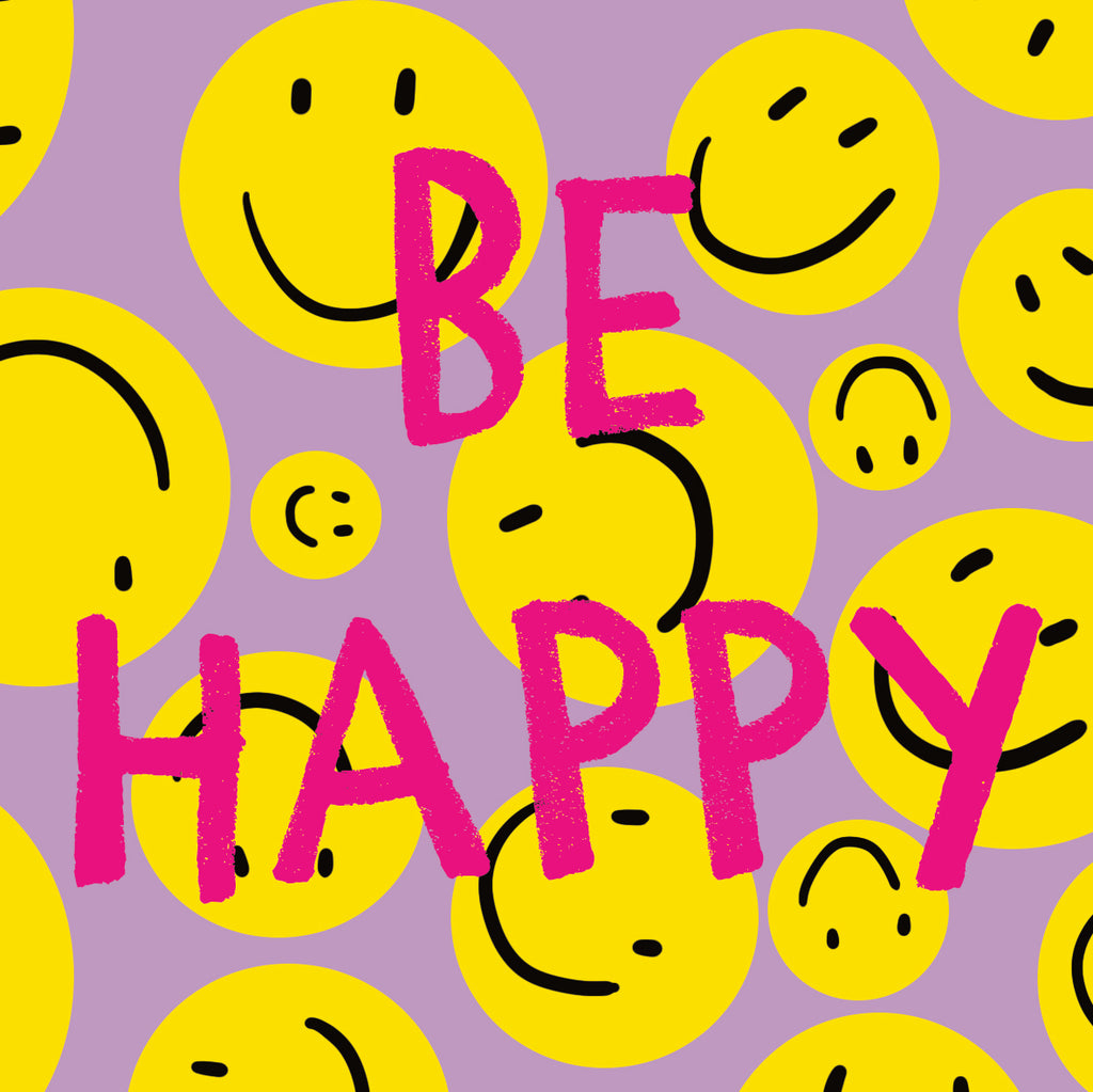 Bee Happy Ceramic Coaster