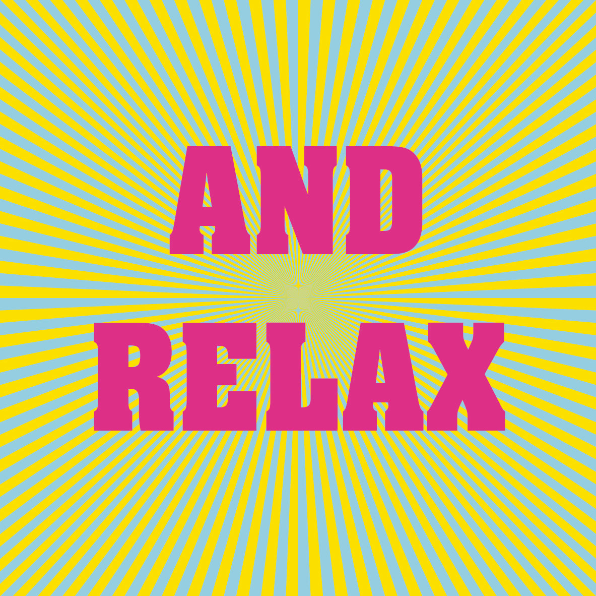 And Relax  Ceramic Coaster