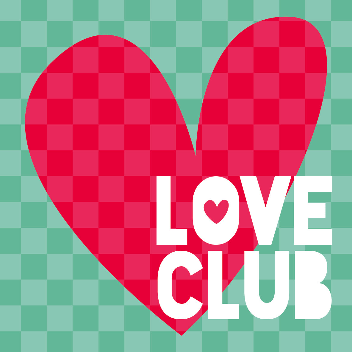 Love Club  Ceramic Coaster