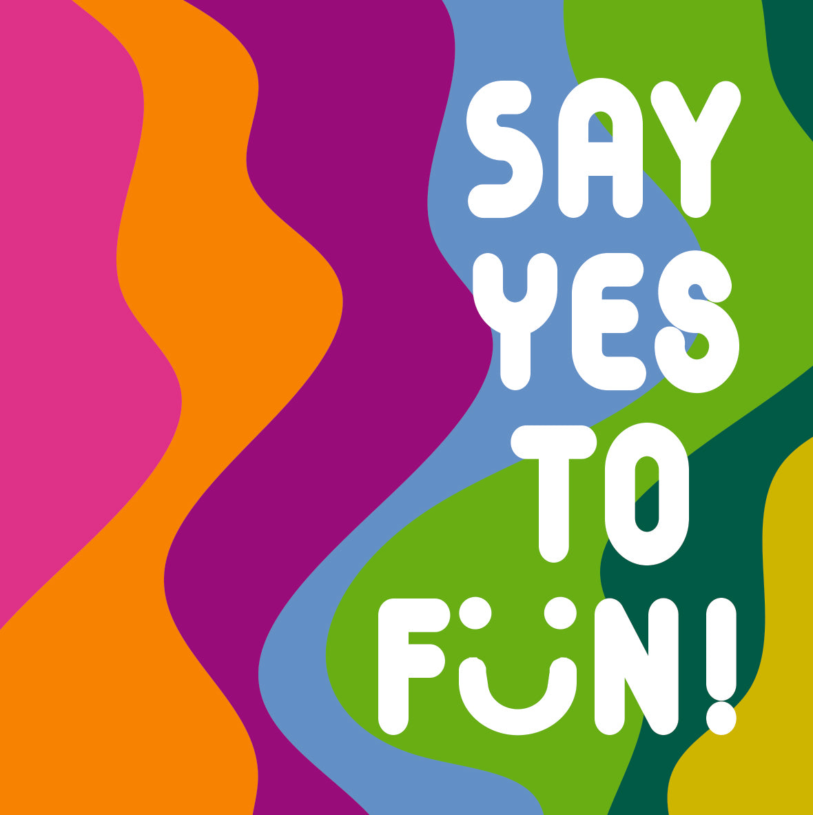 Say Yes to Fun!  Ceramic Coaster