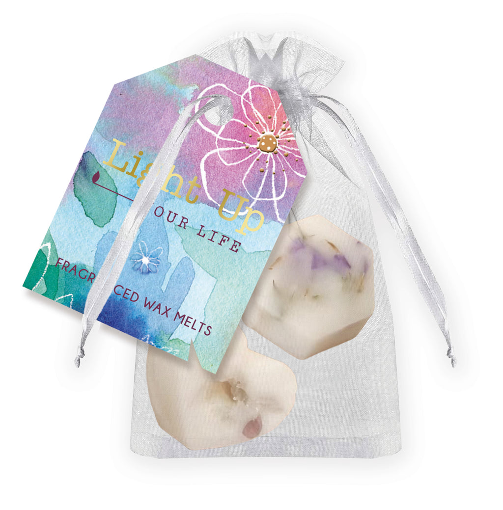 Wax Melts - 50 bags - 2 melts in an organza bag  Cotton and Freesia