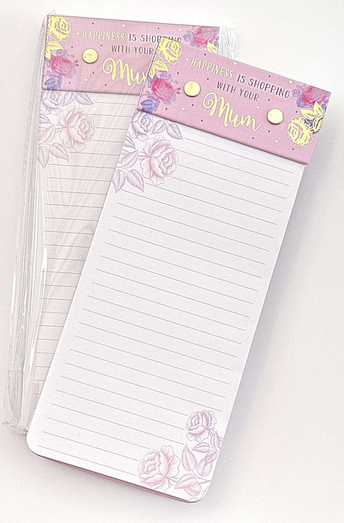 Happiness is Shopping with Your Mum - Shopping List Pad (Slimline)