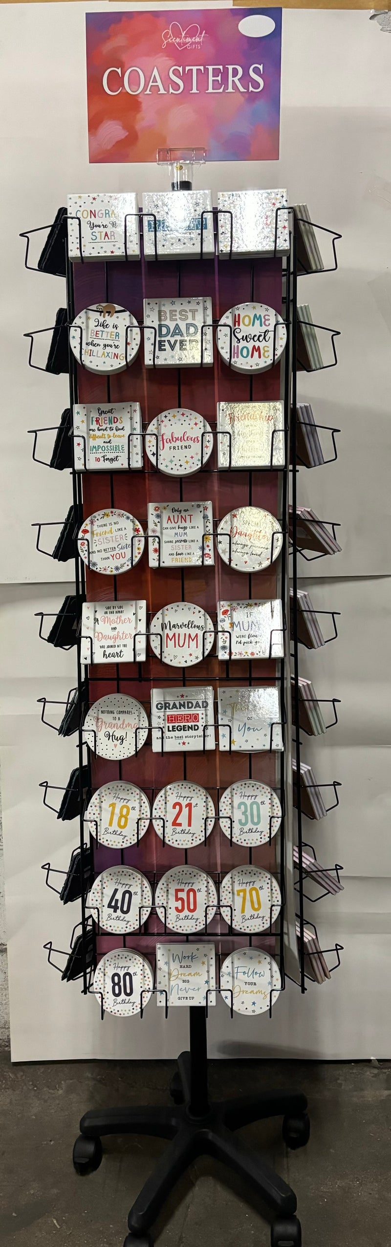 Coaster Display Unit - full height